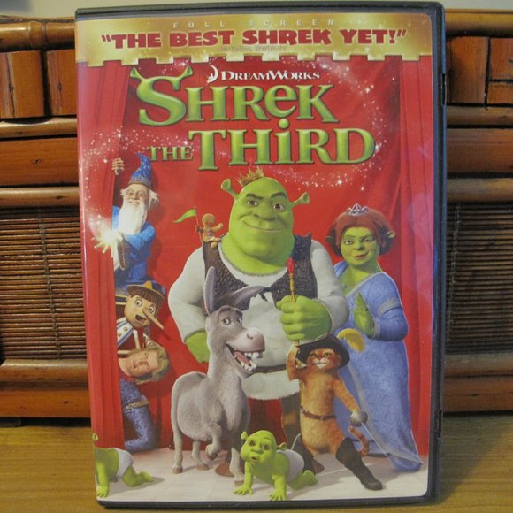 Shrek the Third DVD and Case - Full Screen Sedition - Picture 1 of 5
